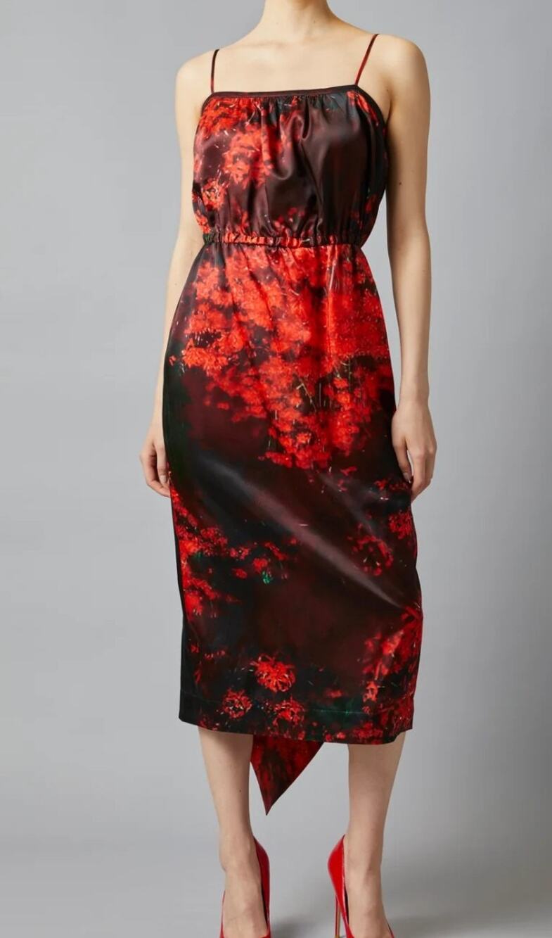 Hope for Flowers Tracy Reese Chic Shift Slip Dress Firecracker S
